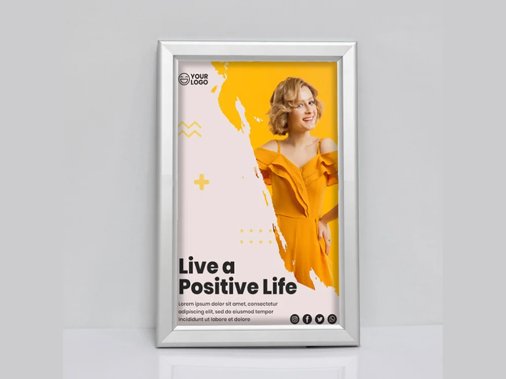 Non-lit Clip-on Frame - Classic Simplicity