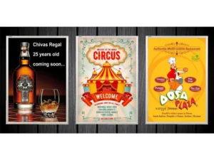 Sleek Non-Lit Clip-On Frame Signage - Simplicity with Style