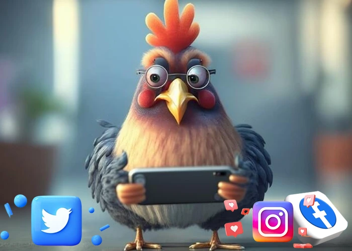 Social media feed page with engaging content