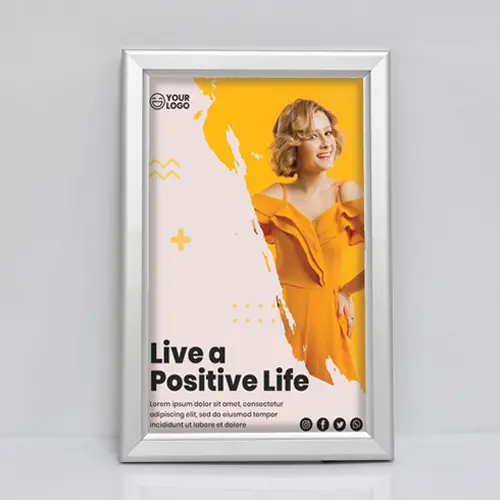 Non-lit Clip-on Frame - Classic Simplicity