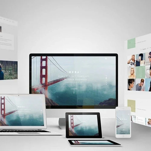 A laptop with a website displayed on the screen, representing the top 10 reasons for having your own website.